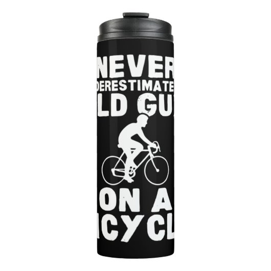 Unterschätzen Sie niemals einen alten Typ auf eine Thermosbecher (Vorderseite)