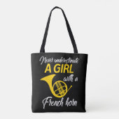 Unterschätzen Sie niemals einen französischen Horn Tasche (Rückseite)