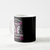Unterschätzen Sie niemals einen Lupus-Krieger. Kaffeetasse (Vorderseite Links)
