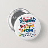 Unterschätzen Sie niemals einen Regenbogen der Aut Button (Vorne & Hinten)