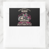 Unterschätzen von Krankenschwestern, die Motorradf Rechteckiger Aufkleber (Tasche)