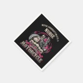 Unterschätzen von Krankenschwestern, die Motorradf Serviette (Ecke)