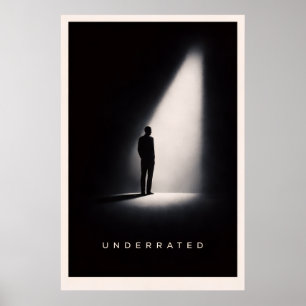 Unterschätztes minimalistisches Poster