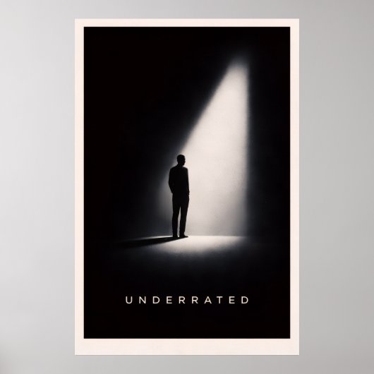 Unterschätztes minimalistisches Poster (Vorne)