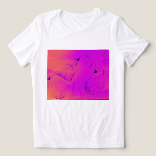 UNTERSCHÄTZUNG Tri-Blend SHIRT (Design Vorderseite)