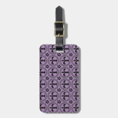 Unterscheiden Sie Ihr Gepäck mit Violet Fleur-de-L Gepäckanhänger (Vorderseite vertikal)