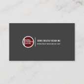 Unterscheiden Sie vorzüglichen grauen Präsidenten Visitenkarte (Rückseite)