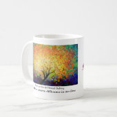 Unterscheiden Sie, Weiß 11 Unze-Tasse Kaffeetasse (Vorderseite Links)