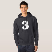 Unterscheidend "3" hoodie (Vorne ganz)