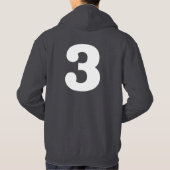 Unterscheidend "3" hoodie (Rückseite)
