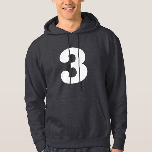 Unterscheidend "3" hoodie (Vorderseite)