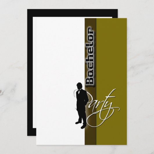 Unterscheidungsmerkmal des Vorlagenbachelors Einladung (Vorne/Hinten)