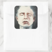 Unterscheidungszeichen 4 quadratischer aufkleber (Tasche)