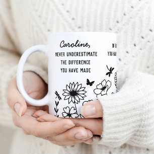 "Unterschied, den du gemacht hast" Personalisierte Kaffeetasse