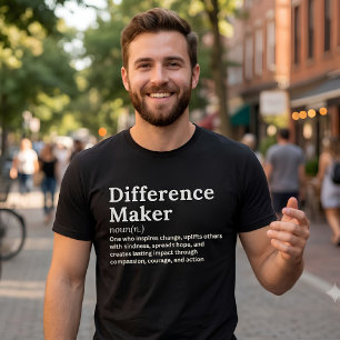 Unterschied-Macher-T-Shirt Lehrer- und Mentorenges T-Shirt