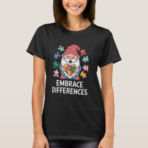 Unterschiede annehmen Autismus-Bewusstsein Gnom Au T-Shirt