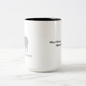 Unterschiedlich ist - Kaffee-Tasse cool Zweifarbige Tasse (Mittel)
