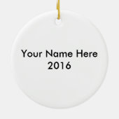 Unterschiedlich nicht weniger Autismus-Bewusstsein Keramik Ornament (Hinten)