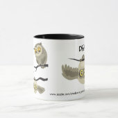 Unterschiedlich! Oberseite - unten Eulen-Tasse Tasse (Zentrum)