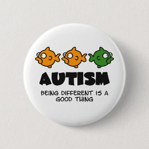 Unterschiedlich sein - Autismusentwurf Button