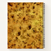 Unterschiedliche Aquarell-Rose Notizblock (Rückseite)