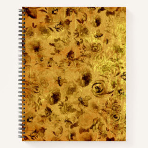 Unterschiedliche Aquarell-Rose Notizblock