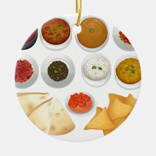Unterschiedliche Art der Chips und der Bäder Keramikornament (Vorne)