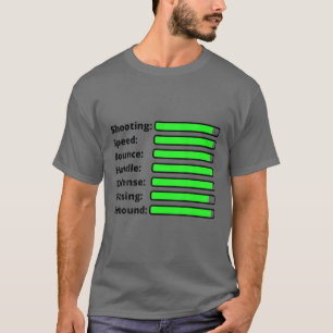 Unterschiedliche Basketball-Bar T-Shirt