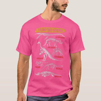 Unterschiedliche Dinosaurier-Skelettarten T-Shirt