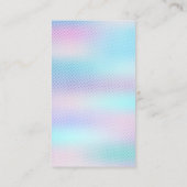 Unterschiedliche Haarstile | Holographische Gradie Visitenkarte (Rückseite)