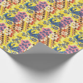 Unterschiedliche indonesische Batik-Motive Geschenkpapier (Ecke)