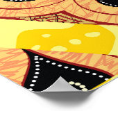 Unterschiedliche indonesische Batik-Motive Poster (Ecke)