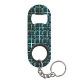 Unterschiedliche Schach-, Quadrat- oder Cyan-Bilde Mini Flaschenöffner (Rückseite)