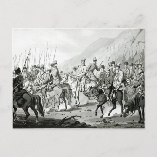 Unterschiedliche Stämme russischer Kosaken Postkarte (Vorderseite)