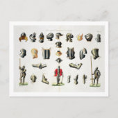 Unterschiedliche Stücke der Rüstung eines Ritters, Postkarte (Vorderseite)