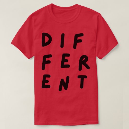 Unterschiedliche Typografie handgeschriebene schwa T-Shirt (Design vorne)