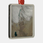 Unterschiedliche Wolkenrichtungen Silbernes Ornament (Rechts)