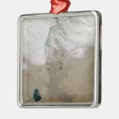 Unterschiedliche Wolkenrichtungen Silbernes Ornament (Links)