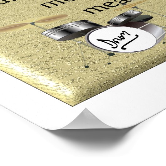 Unterschiedlicher Drummer Poster (Ecke)