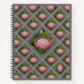 Unterschiedliches Notebook mit hübsch rosa Proteas Notizblock (Vorderseite)