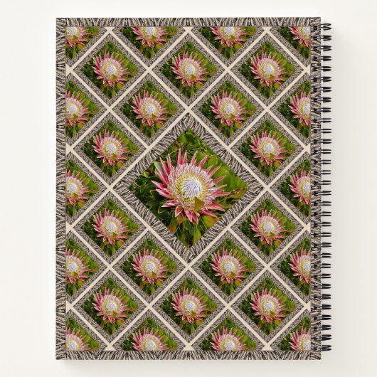 Unterschiedliches Notebook mit hübschen Proteas Notizblock (Rückseite)