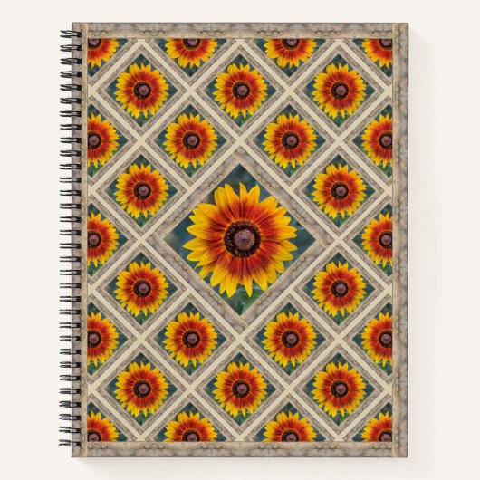 Unterschiedliches Notebook mit Susie's Sonnenblume Notizblock (Vorderseite)