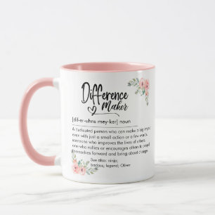 Unterschiedmacher Definition Anerkennung für sie Tasse