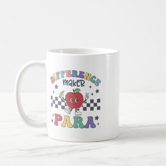 Unterschiedmacher Para Lehrer Paraprofessional Par Kaffeetasse (Links)