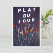 Unterschreiben auf Französisch für Lebensmittel (Stehend Vorderseite)