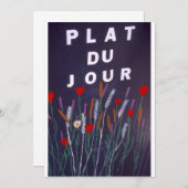 Unterschreiben auf Französisch für Lebensmittel (Vorne/Hinten)