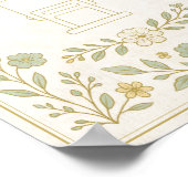 Unterschreiben Sie bitte das Buch | Babydusche Ein Poster (Ecke)