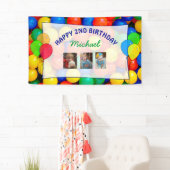 Unterschreiben Sie das Ball Themed Birthday Banner (Insitu)