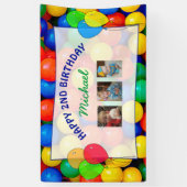 Unterschreiben Sie das Ball Themed Birthday Banner (Vertikal)