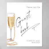 Unterschreiben Sie das Gästebuch Minimalistisch Pe (Vorne)